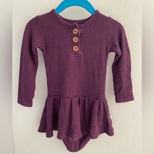 Posh Peanut Plum Knit Baby Dress 18-24 Months